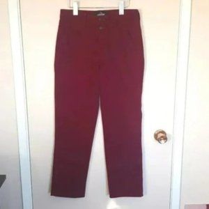 Vintage Jordache  high rise button fly burgundy straight leg jeans